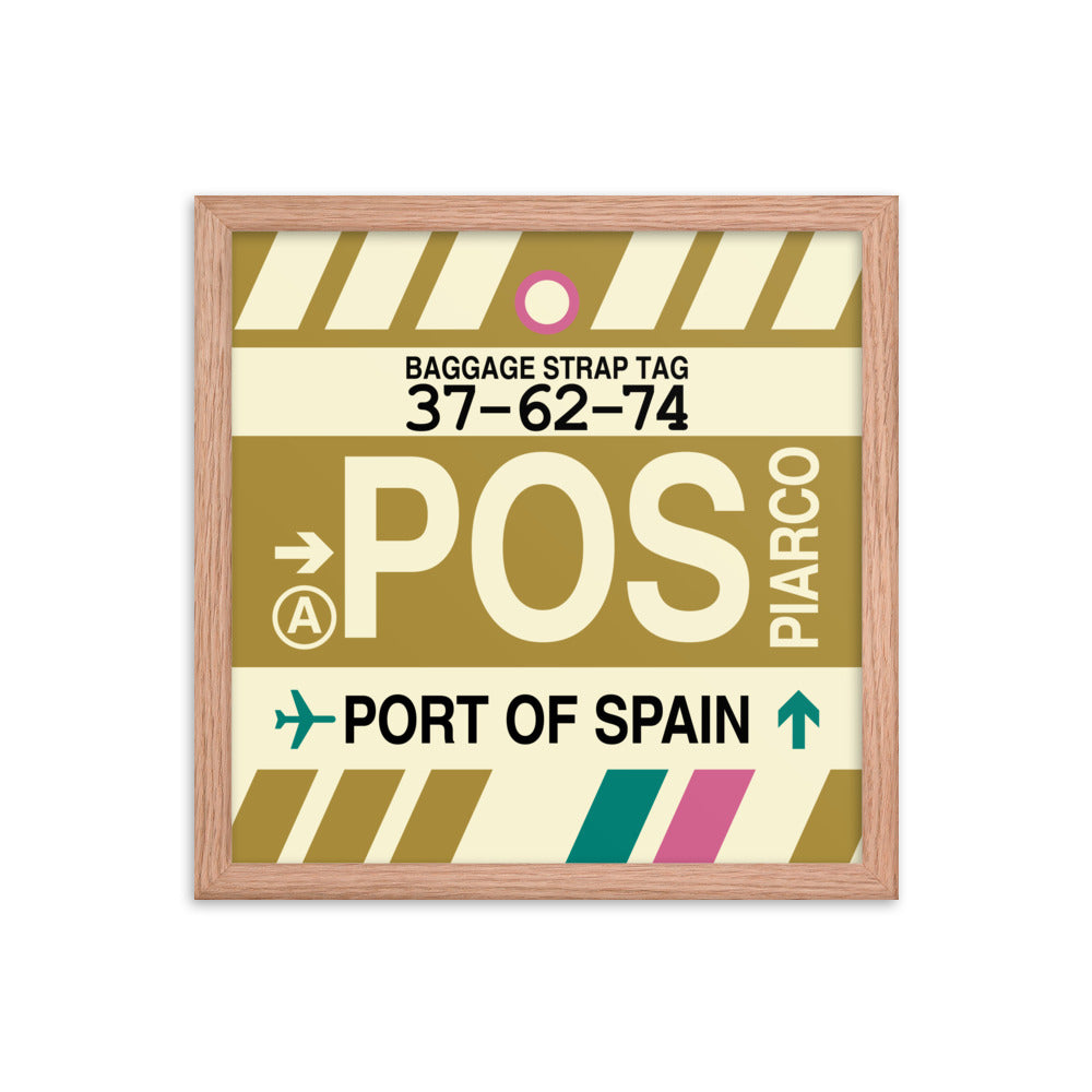 Travel-Themed Framed Print • POS Port of Spain Souvenir • YHM Designs - Image 08
