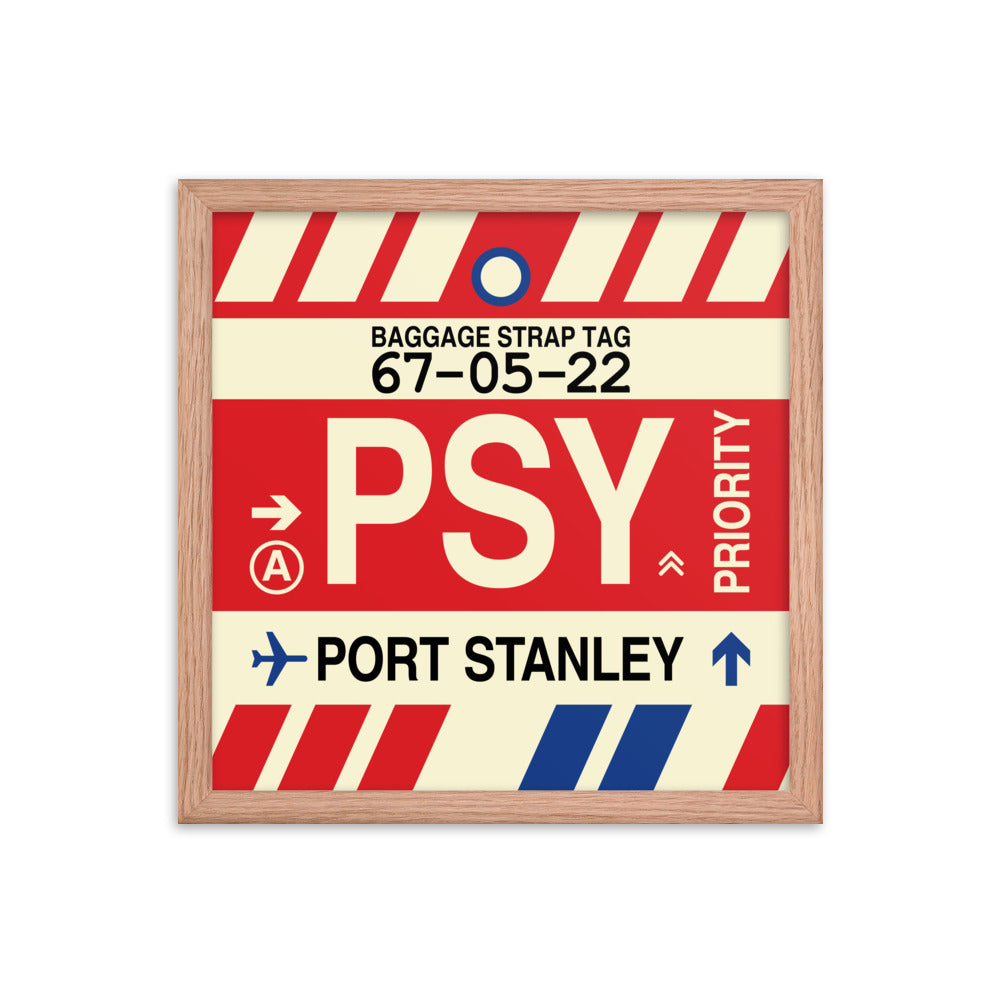 Travel-Themed Framed Print • PSY Port Stanley Souvenir • YHM Designs - Image 08