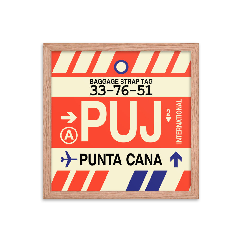 Travel-Themed Framed Print • PUJ Punta Cana Souvenir • YHM Designs - Image 08