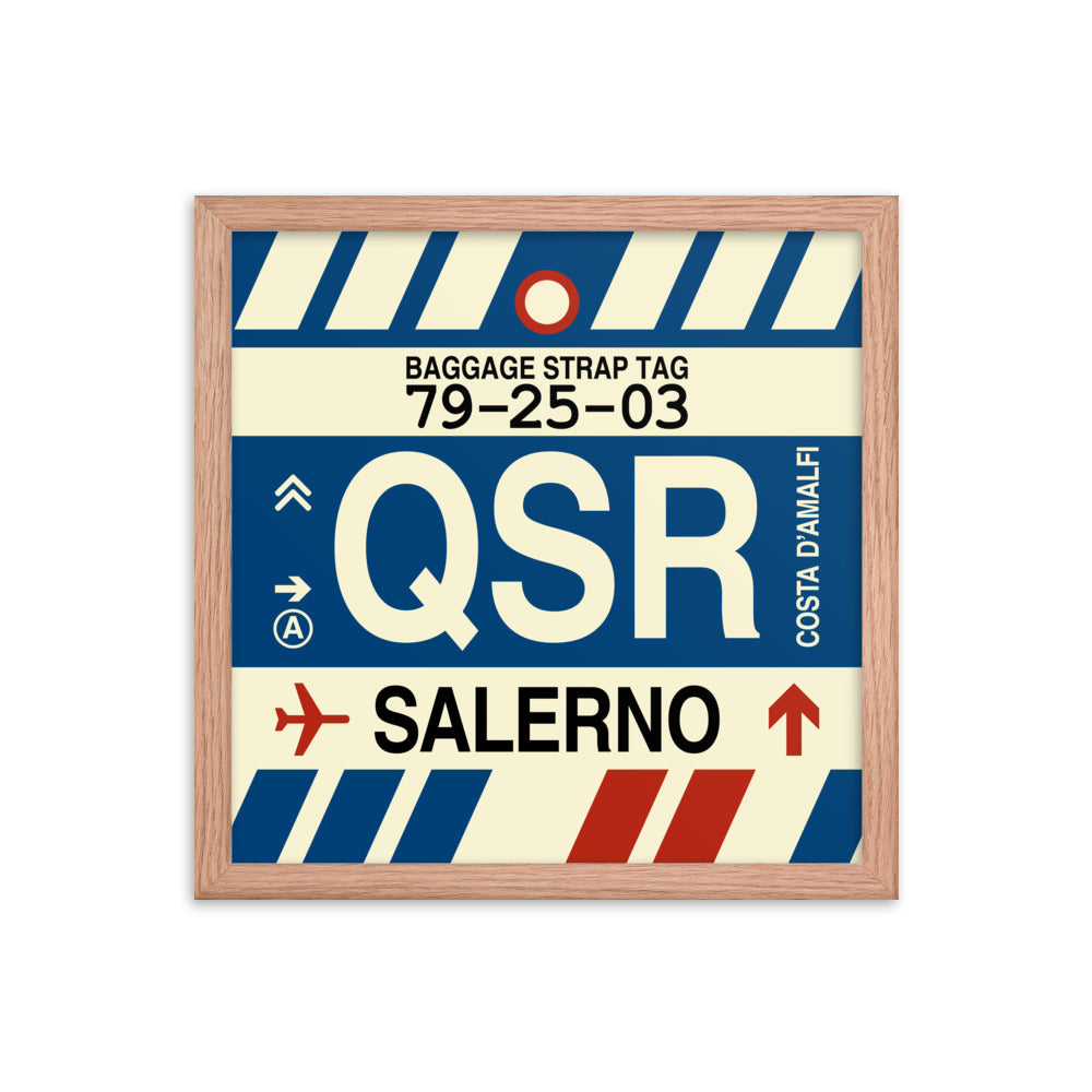 Travel-Themed Framed Print • QSR Salerno Souvenir • YHM Designs - Image 08