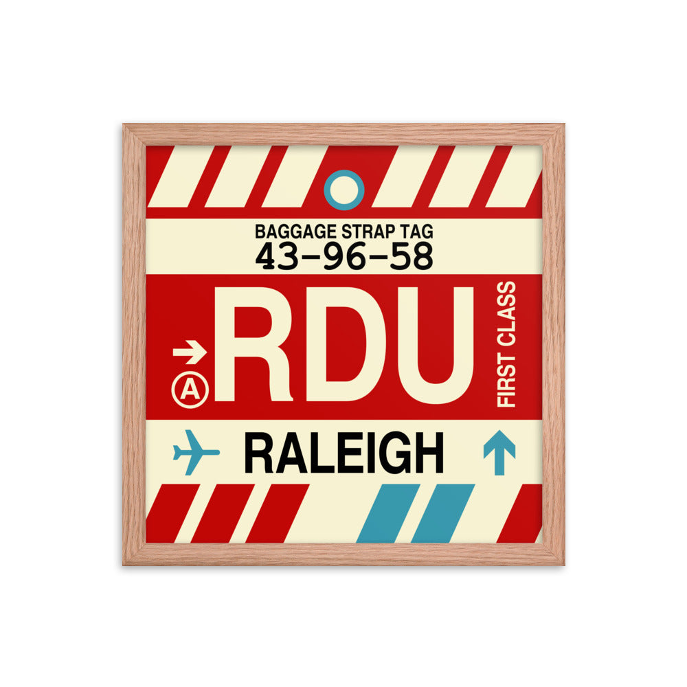 Travel-Themed Framed Print • RDU Raleigh Souvenir • YHM Designs - Image 08