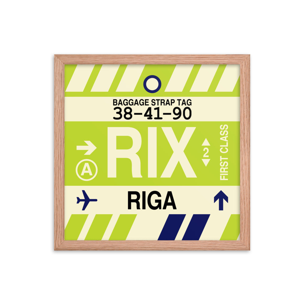 Travel-Themed Framed Print • RIX Riga Souvenir • YHM Designs - Image 08