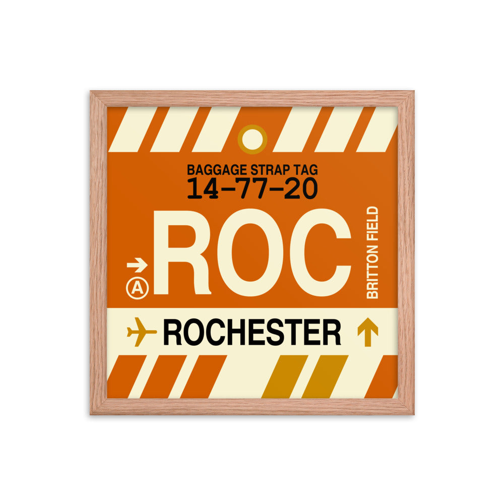 Travel-Themed Framed Print • ROC Rochester Souvenir • YHM Designs - Image 08