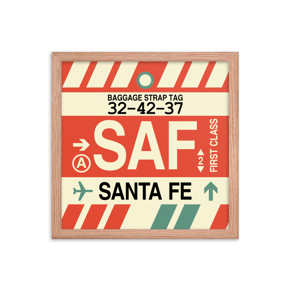 Travel-Themed Framed Print • SAF Santa Fe Souvenir • YHM Designs - Image 08