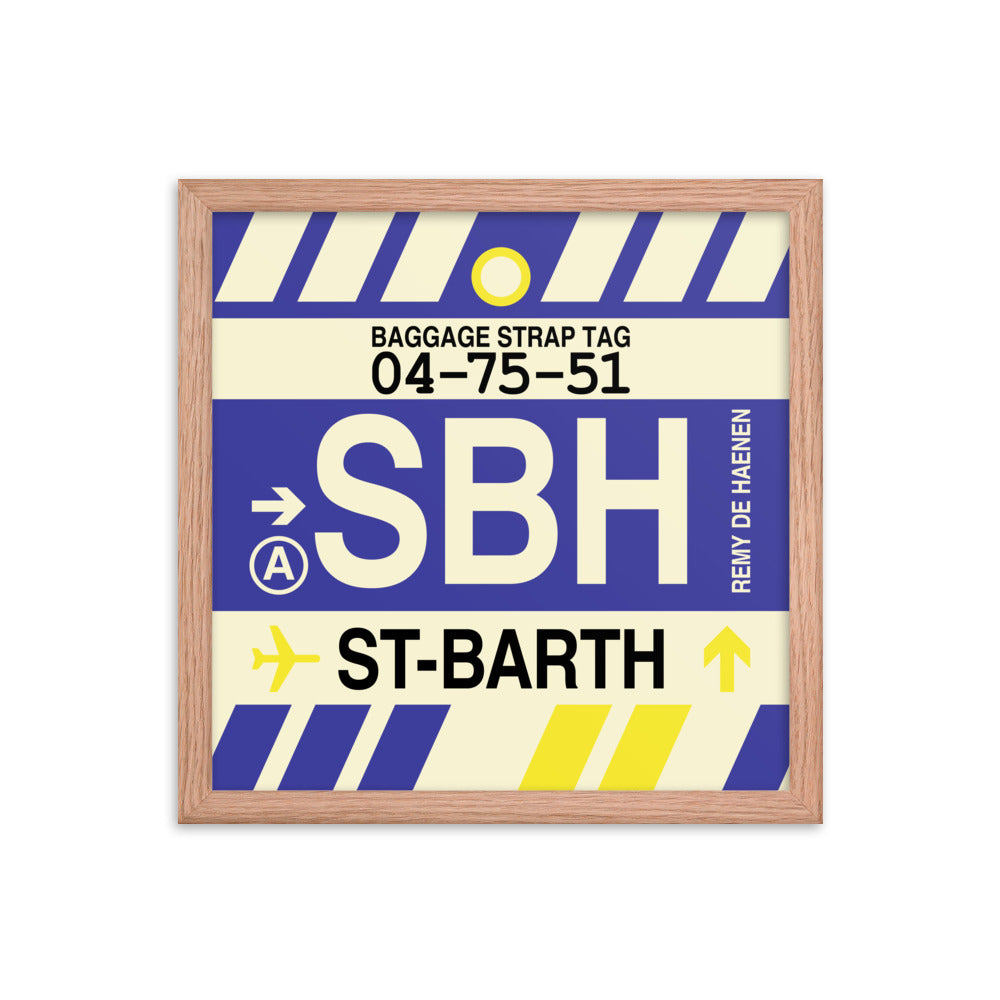 Travel-Themed Framed Print • SBH Saint Barthélemy Souvenir • YHM Designs - Image 08