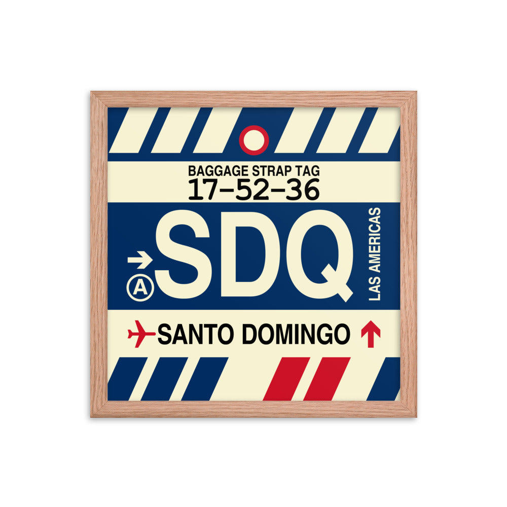 Travel-Themed Framed Print • SDQ Santo Domingo Souvenir • YHM Designs - Image 08