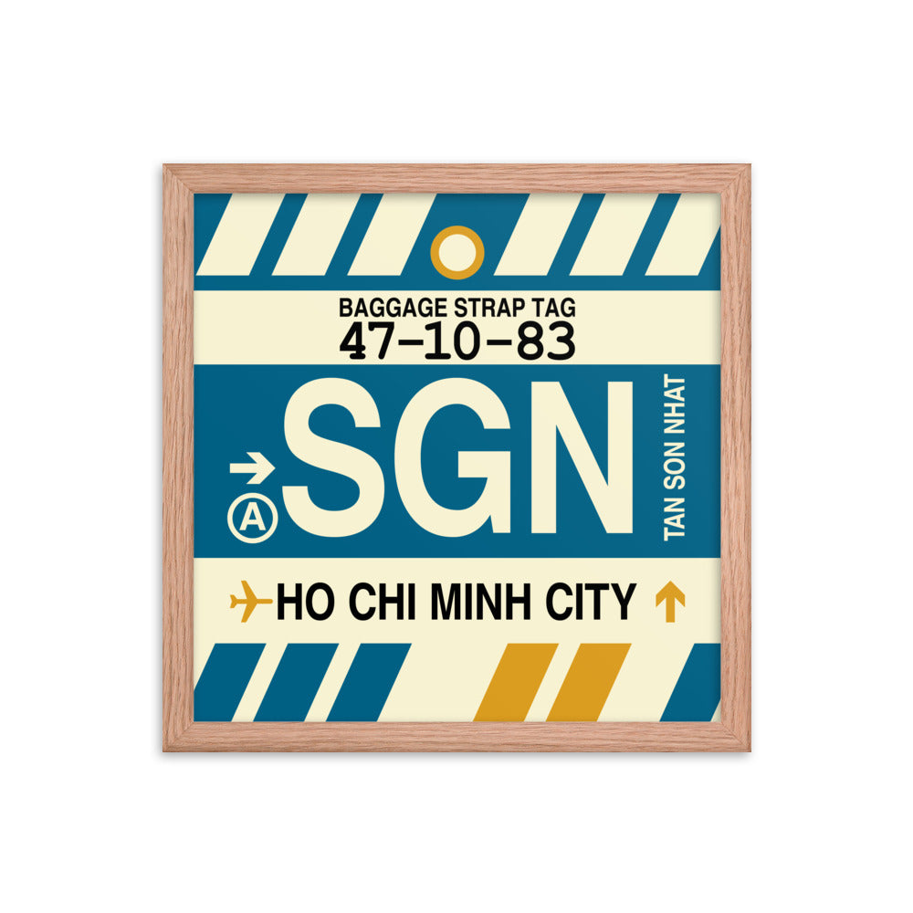 Travel-Themed Framed Print • SGN Ho Chi Minh City • YHM Designs - Image 08