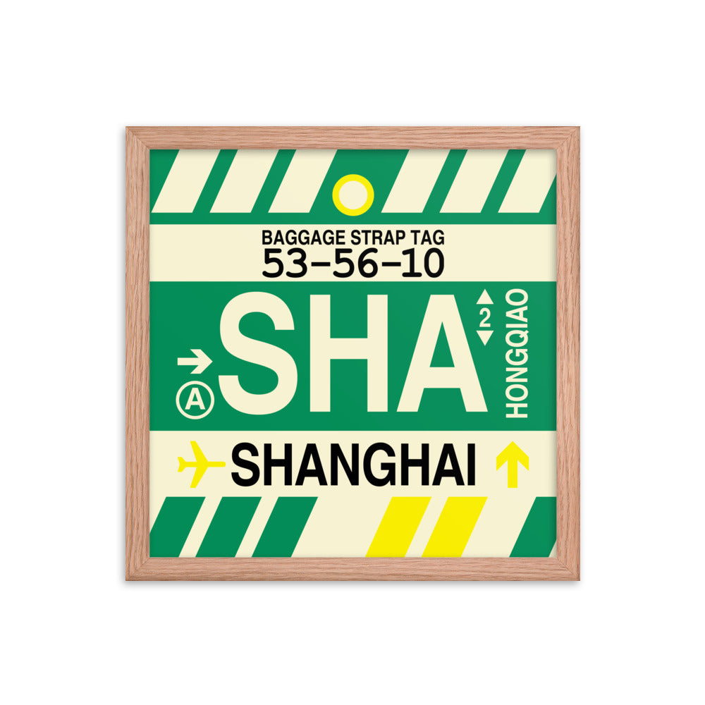 Travel-Themed Framed Print • SHA Shanghai • YHM Designs - Image 08
