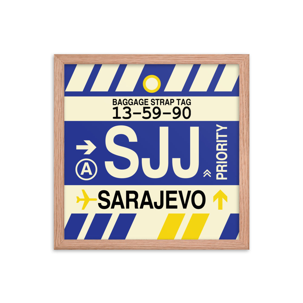 Travel-Themed Framed Print • SJJ Sarajevo Souvenir • YHM Designs - Image 08