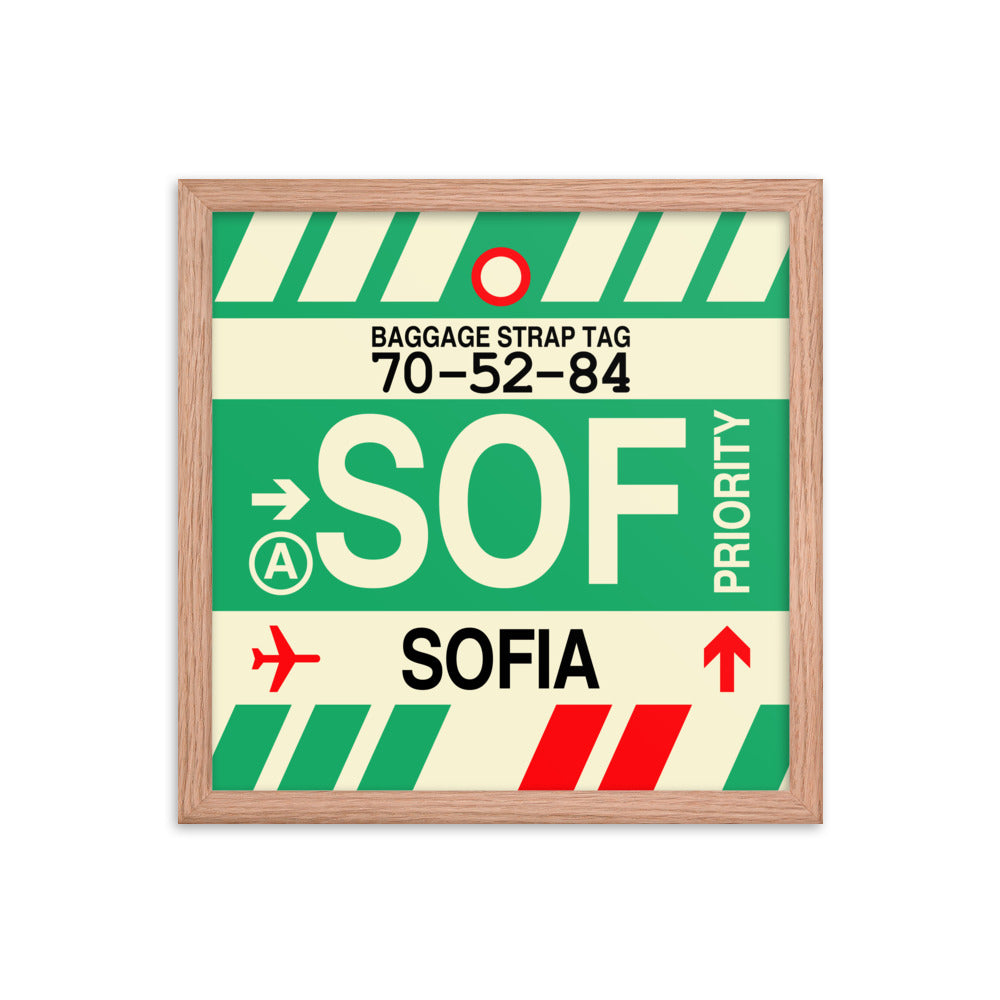 Travel-Themed Framed Print • SOF Sofia Souvenir • YHM Designs - Image 08