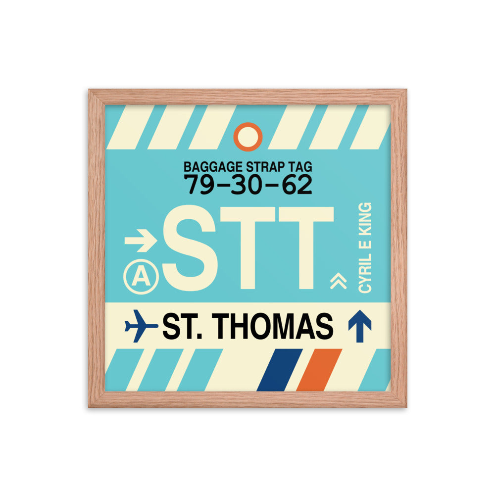 Travel-Themed Framed Print • STT St. Thomas • YHM Designs - Image 08