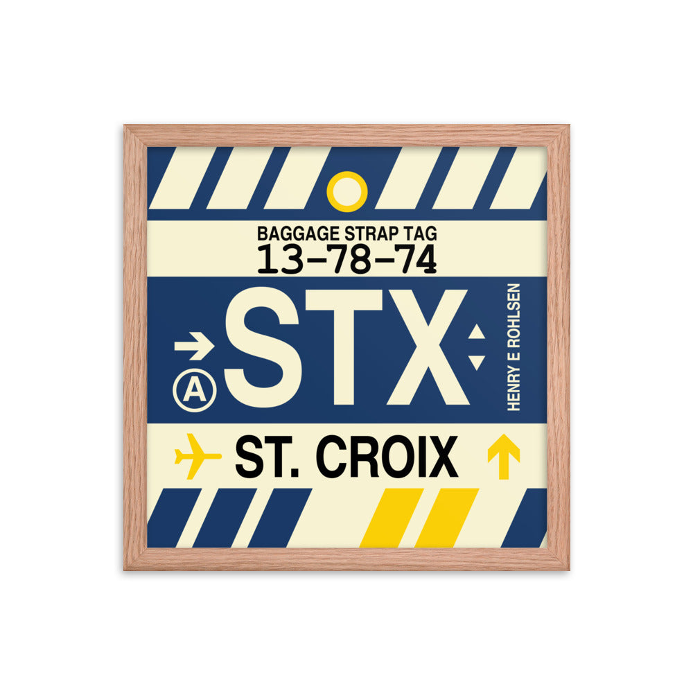 Travel-Themed Framed Print • STX St. Croix • YHM Designs - Image 08