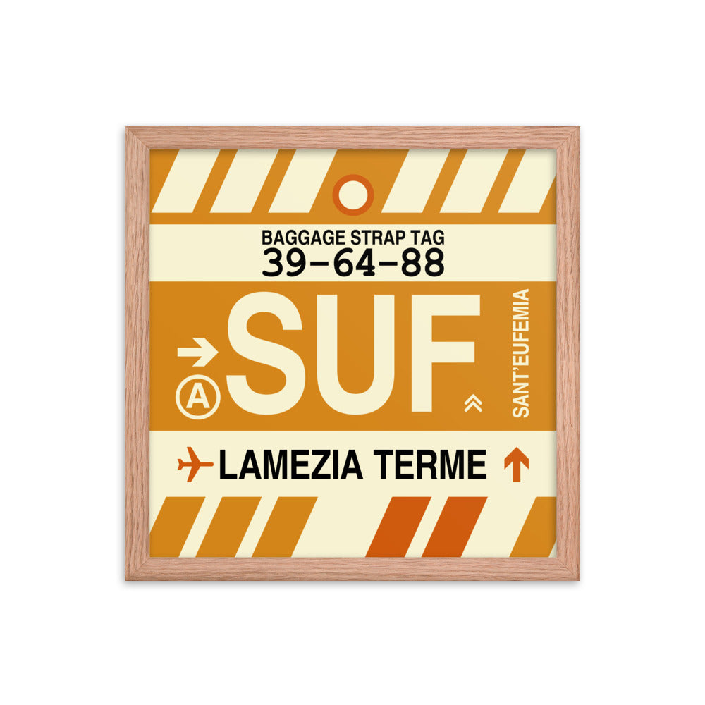 Travel-Themed Framed Print • SUF Lamezia Terme • YHM Designs - Image 08