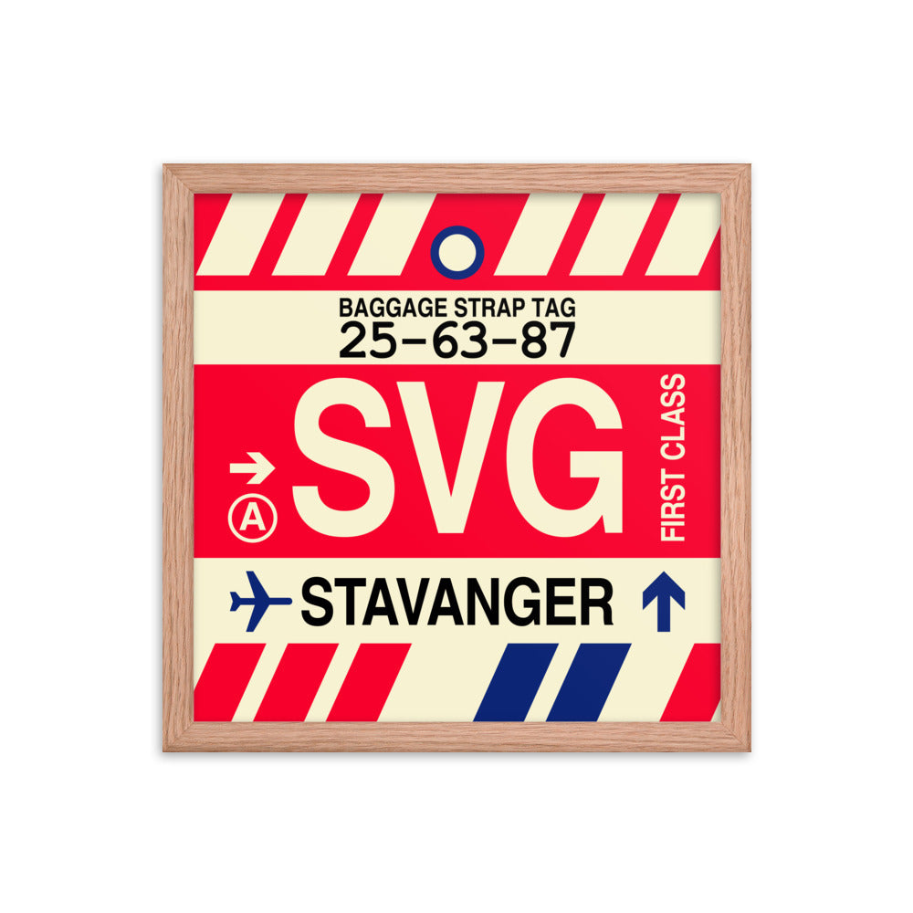 Travel-Themed Framed Print • SVG Stavanger Souvenir • YHM Designs - Image 08