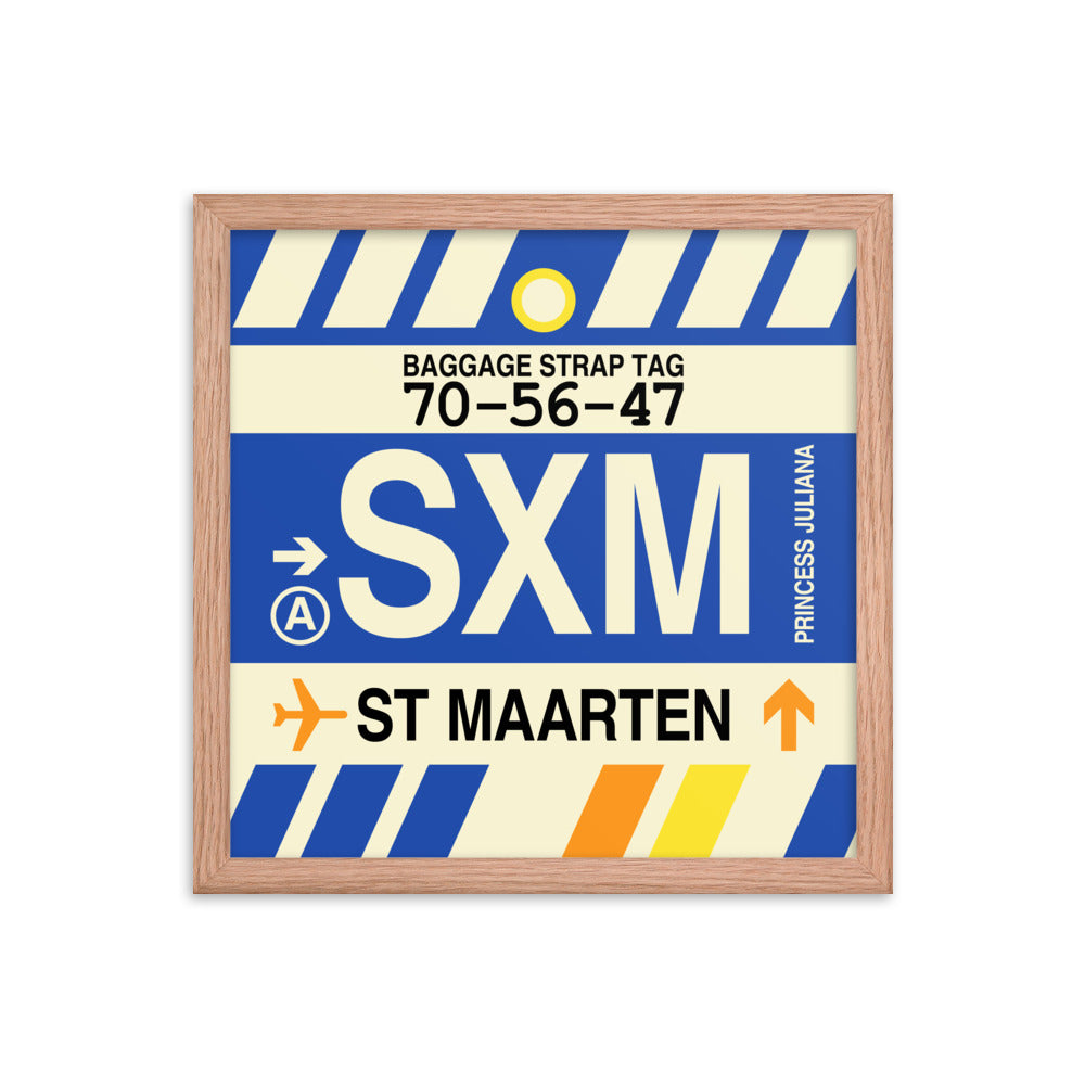 Travel-Themed Framed Print • SXM Sint Maarten Souvenir • YHM Designs - Image 08