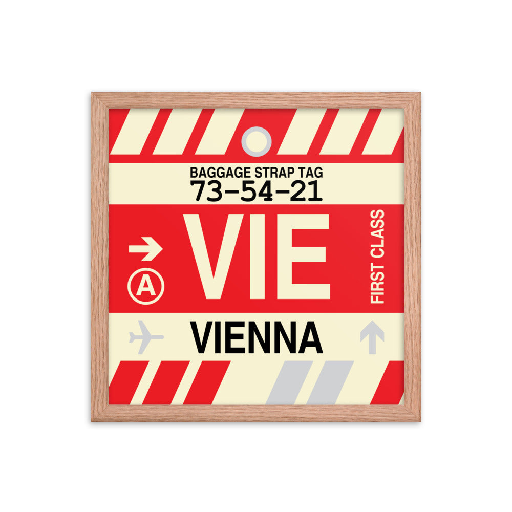 Travel-Themed Framed Print • VIE Vienna • YHM Designs - Image 08
