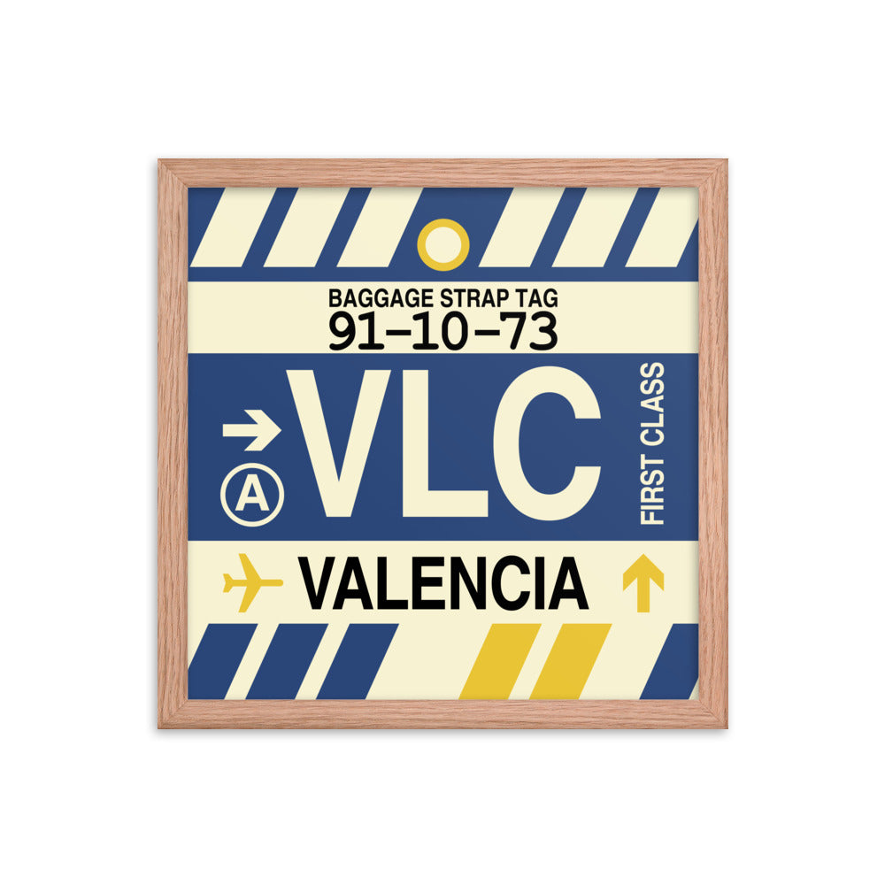 Travel-Themed Framed Print • VLC Valencia Souvenir • YHM Designs - Image 08