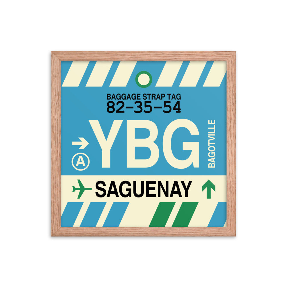 Travel-Themed Framed Print • YBG Saguenay • YHM Designs - Image 08