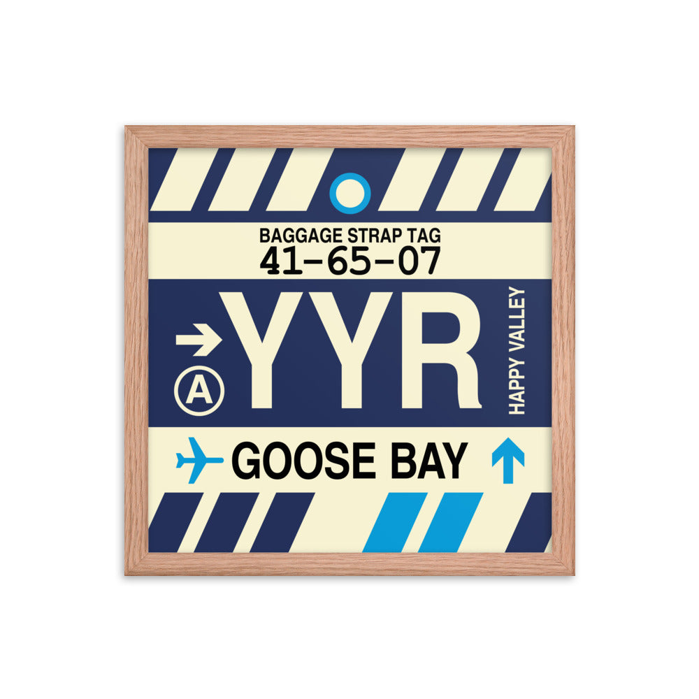Travel-Themed Framed Print • YYR Goose Bay • YHM Designs - Image 08