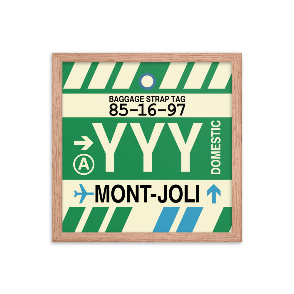 Travel-Themed Framed Print • YYY Mont-Joli • YHM Designs - Image 08