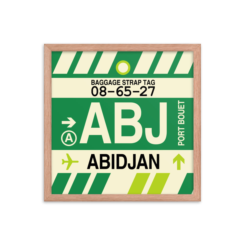 Travel-Themed Framed Print • ABJ Abidjan • YHM Designs - Image 09