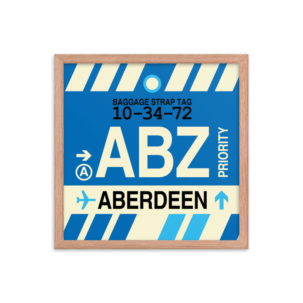 Travel-Themed Framed Print • ABZ Aberdeen • YHM Designs - Image 09