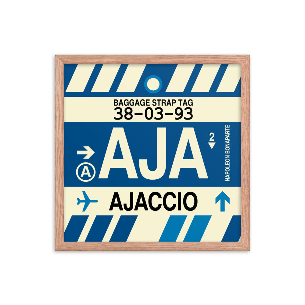 Travel-Themed Framed Print • AJA Ajaccio • YHM Designs - Image 09