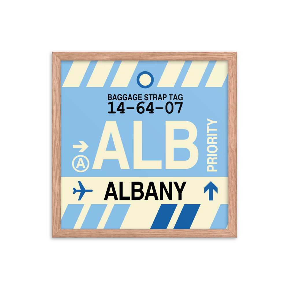 Travel-Themed Framed Print • ALB Albany • YHM Designs - Image 09
