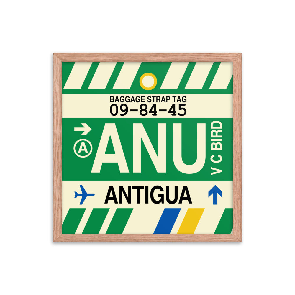 Travel-Themed Framed Print • ANU Antigua Souvenir • YHM Designs - Image 09