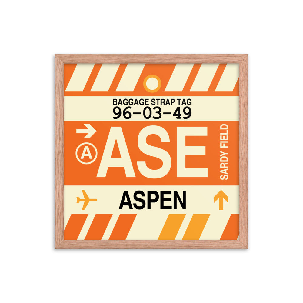 Travel-Themed Framed Print • ASE Aspen Souvenir • YHM Designs - Image 09