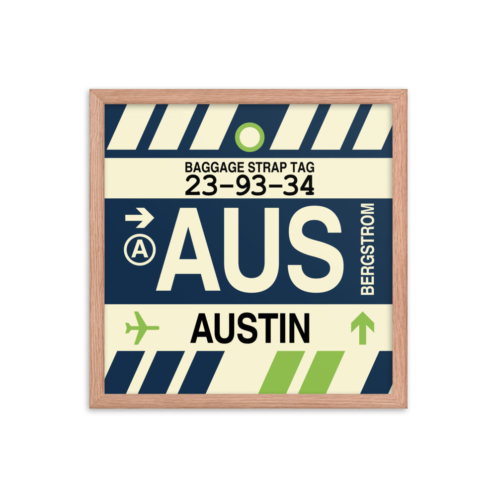 Travel-Themed Framed Print • AUS Austin • YHM Designs - Image 09