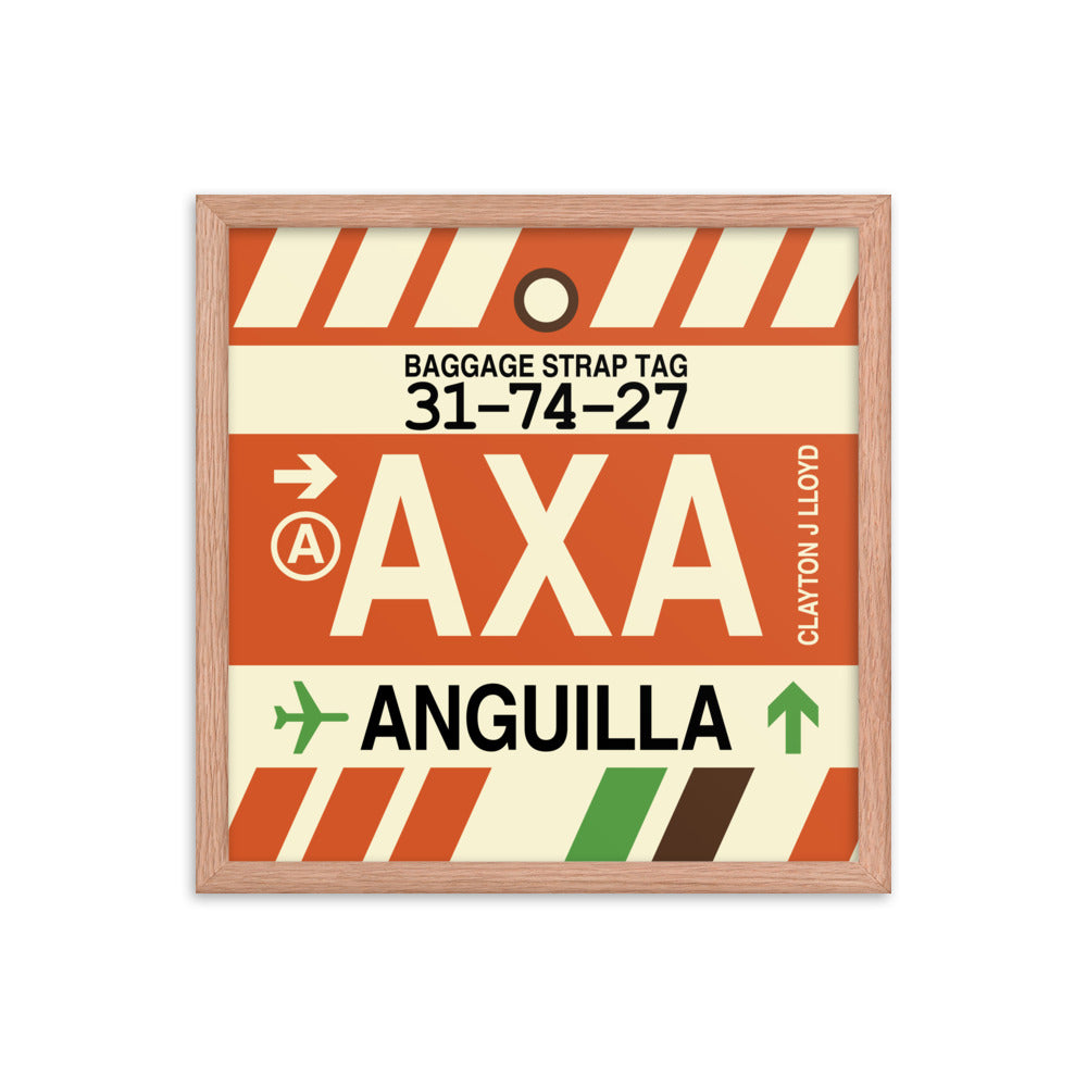 Travel-Themed Framed Print • AXA Anguilla Souvenir • YHM Designs - Image 09