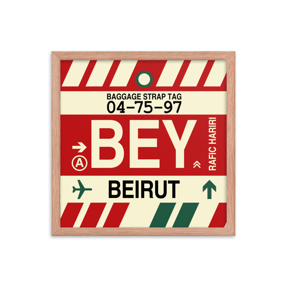 Travel-Themed Framed Print • BEY Beirut • YHM Designs - Image 09