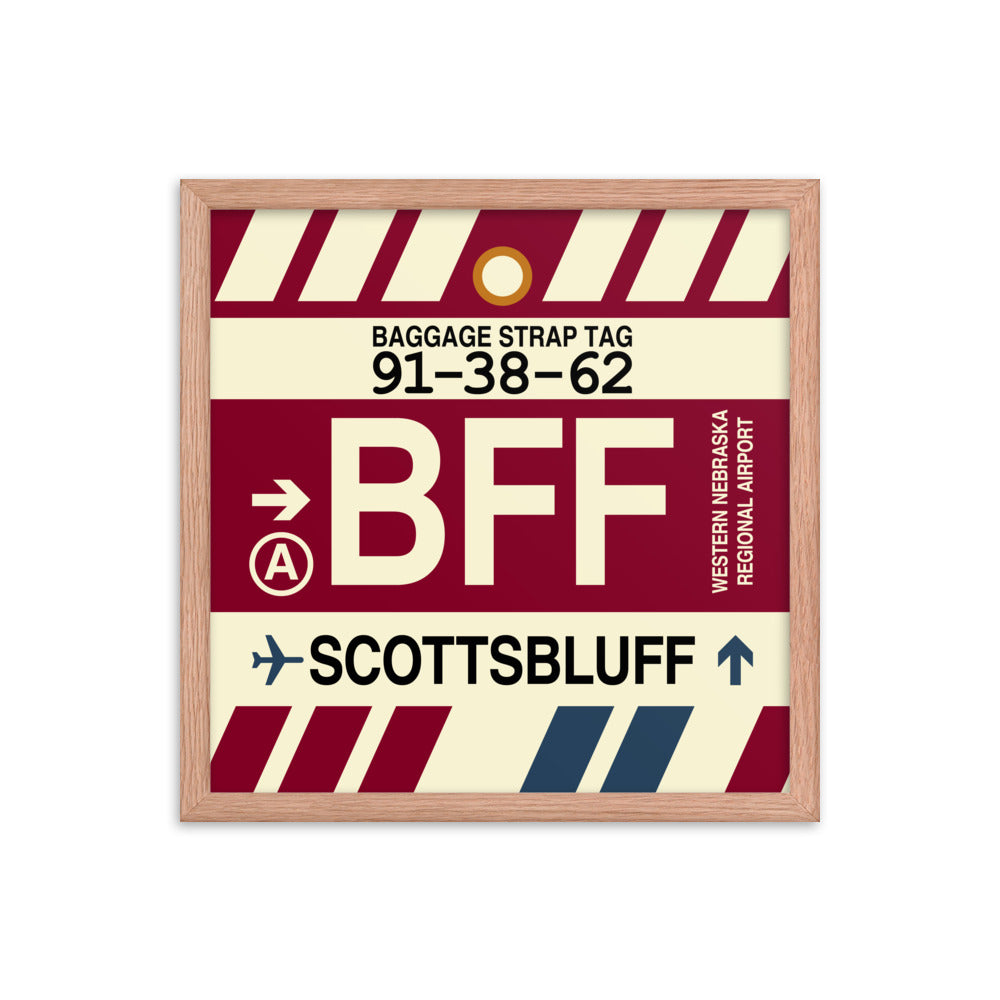 Travel-Themed Framed Print • BFF Scottsbluff Souvenir • YHM Designs - Image 09