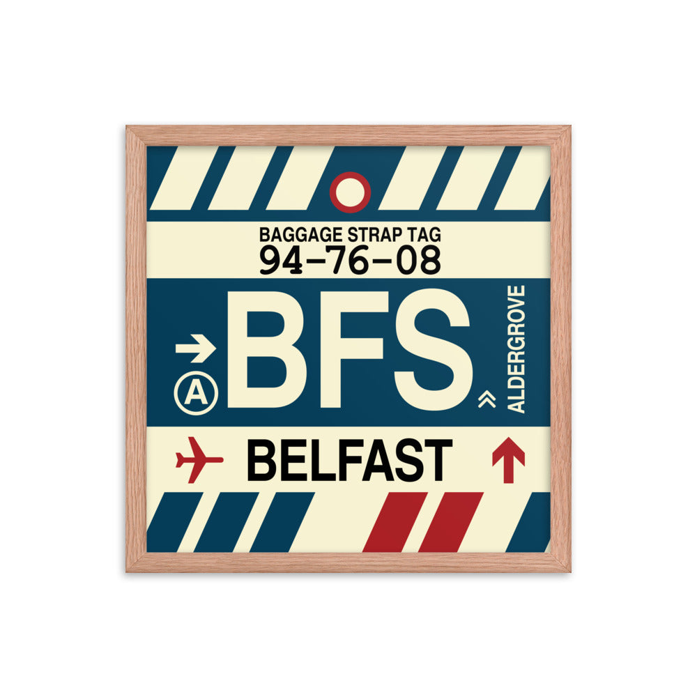 Travel-Themed Framed Print • BFS Belfast Souvenir • YHM Designs - Image 09
