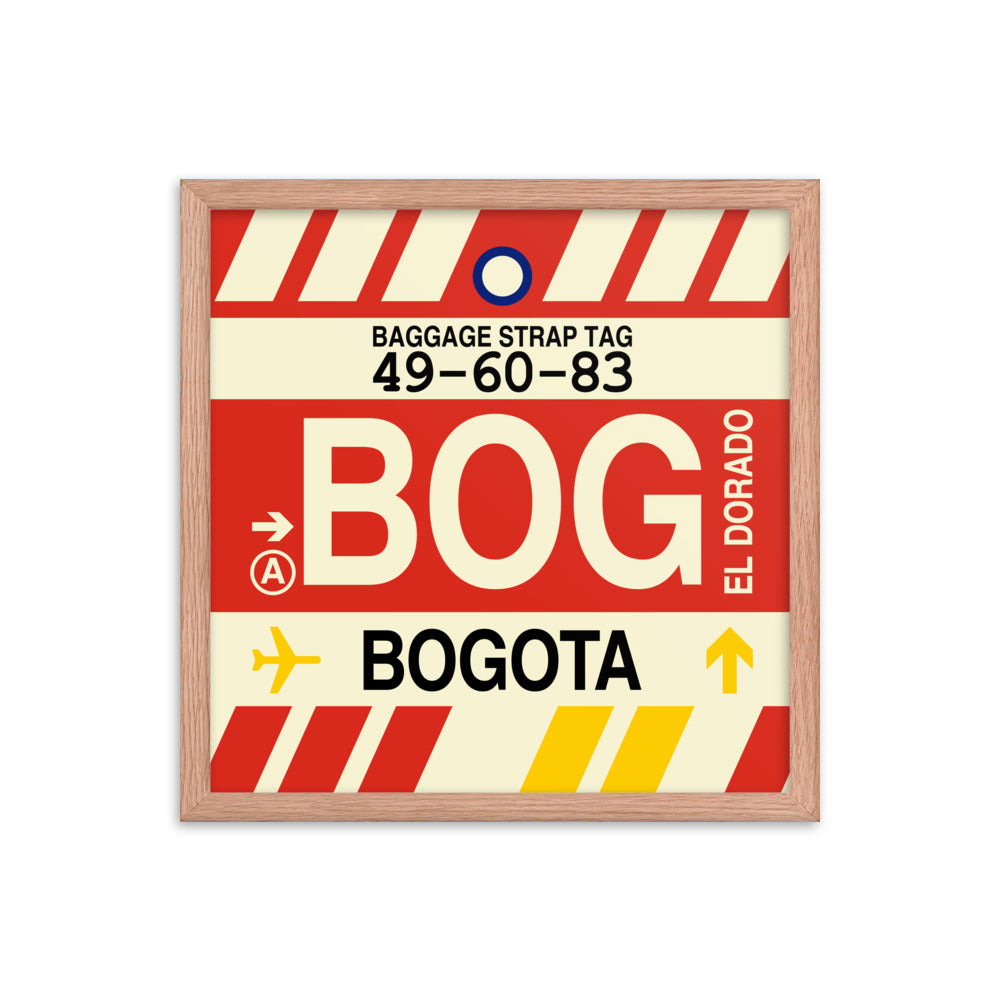 Travel-Themed Framed Print • BOG Bogota Souvenir • YHM Designs - Image 09