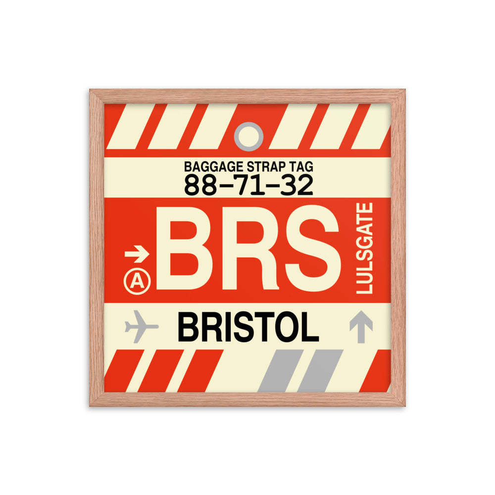Travel-Themed Framed Print • BRS Bristol Souvenir • YHM Designs - Image 09