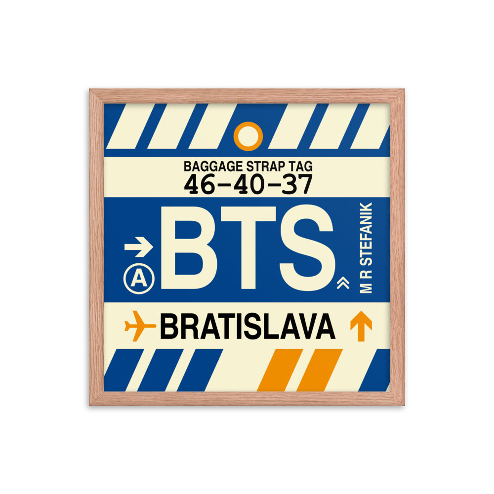 Travel-Themed Framed Print • BTS Bratislava Souvenir • YHM Designs - Image 09