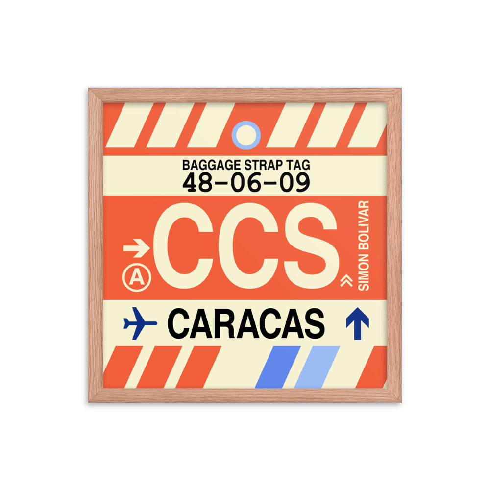Travel-Themed Framed Print • CCS Caracas Souvenir • YHM Designs - Image 09