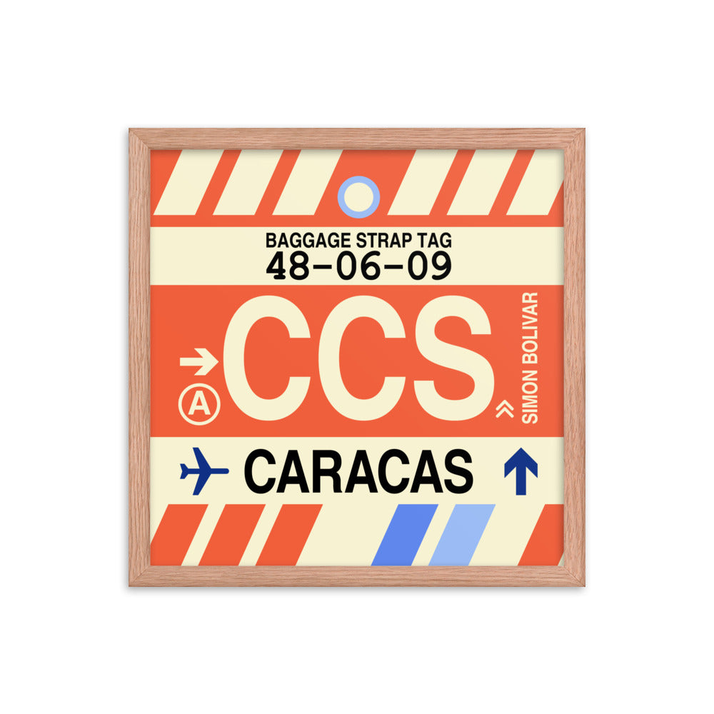Travel-Themed Framed Print • CCS Caracas • YHM Designs - Image 09