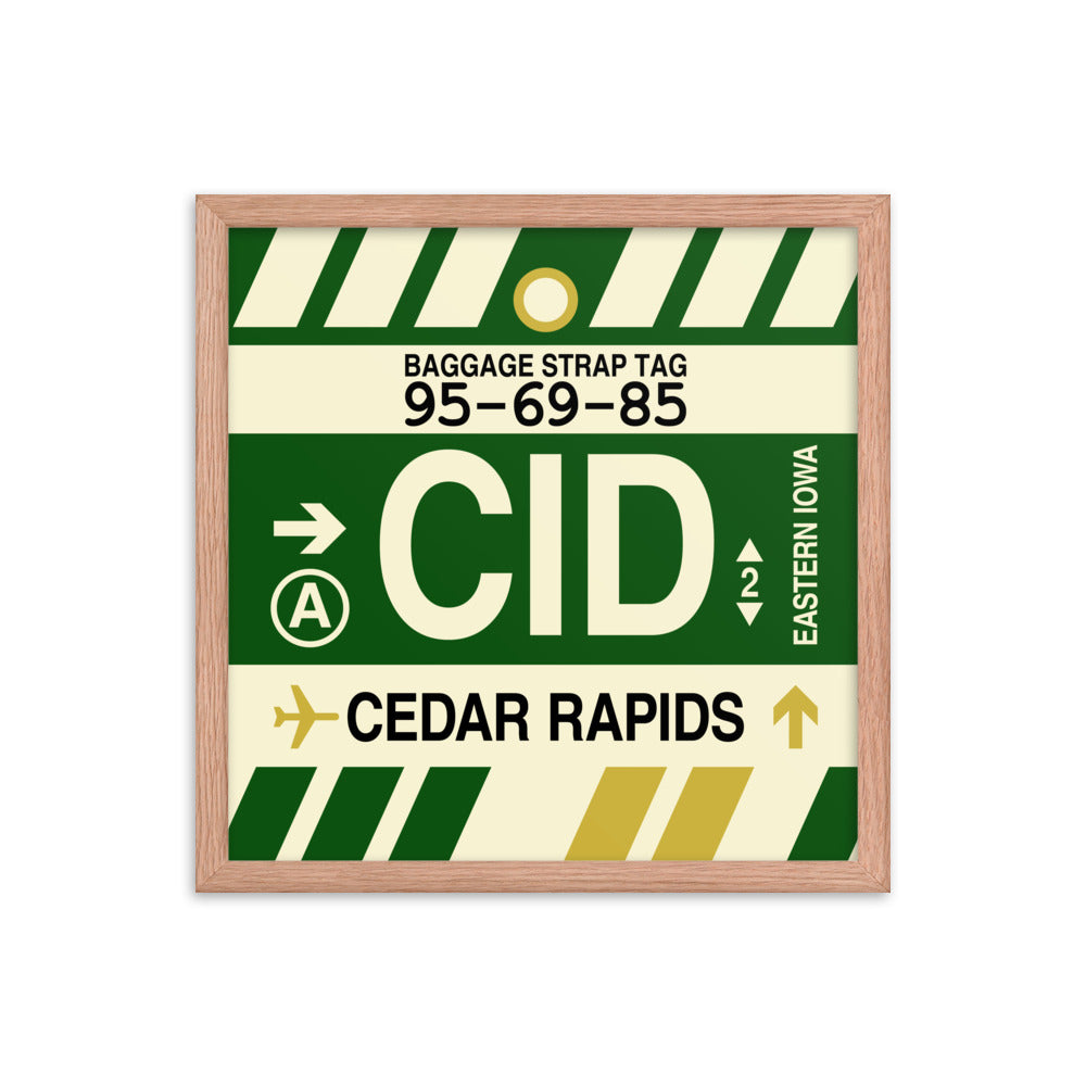 Travel-Themed Framed Print • CID Cedar Rapids Souvenir • YHM Designs - Image 09