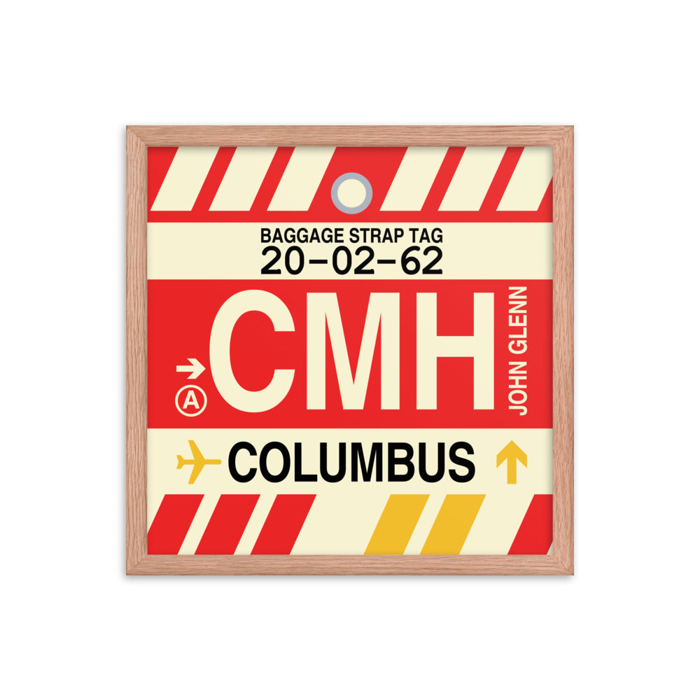 Travel-Themed Framed Print • CMH Columbus Souvenir • YHM Designs - Image 09