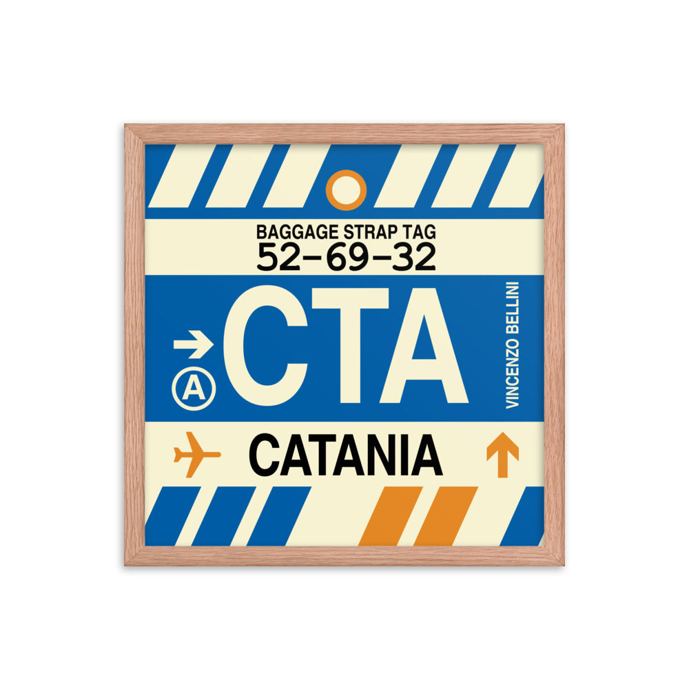Travel-Themed Framed Print • CTA Catania Souvenir • YHM Designs - Image 09