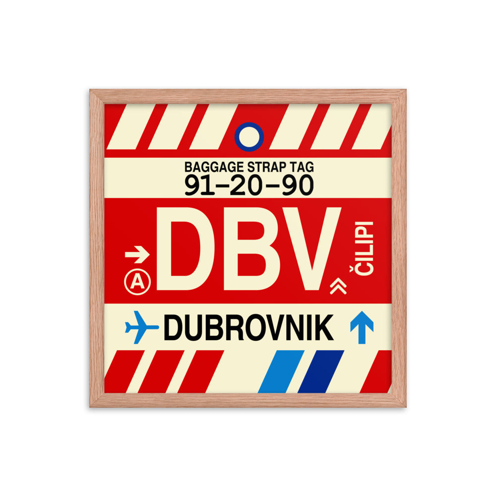 Travel-Themed Framed Print • DBV Dubrovnik Souvenir • YHM Designs - Image 09