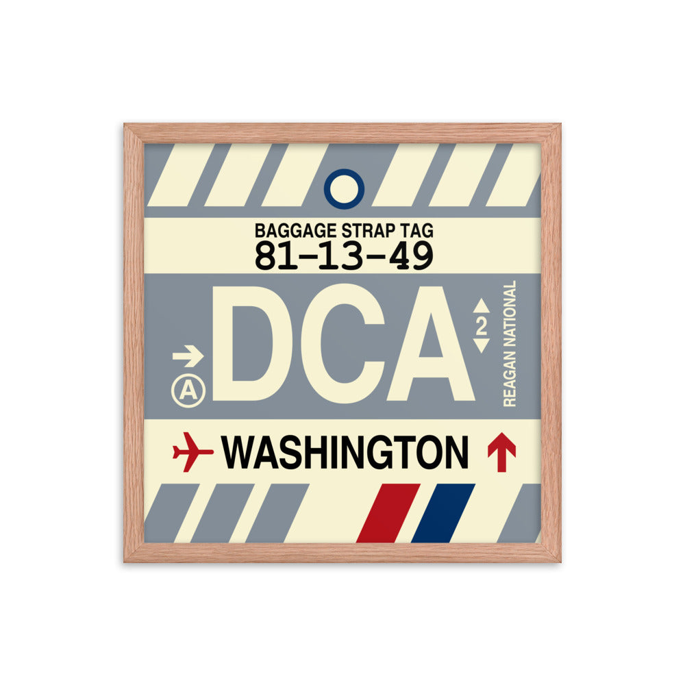Travel-Themed Framed Print • DCA Washington Souvenir • YHM Designs - Image 09