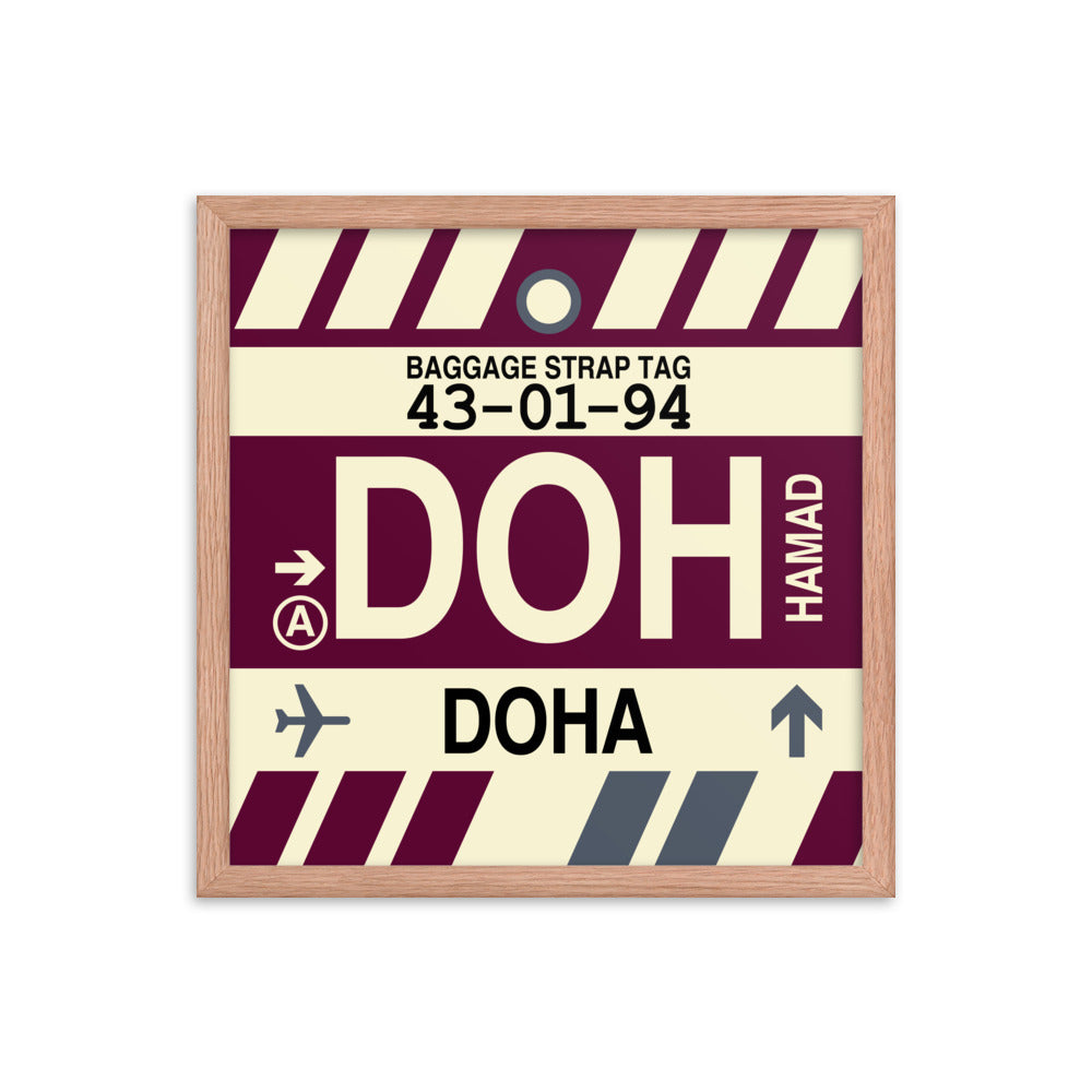 Travel-Themed Framed Print • DOH Doha • YHM Designs - Image 09