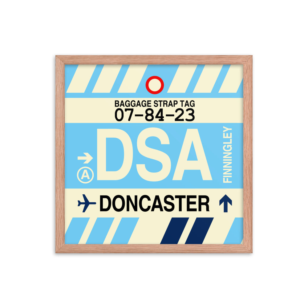 Travel-Themed Framed Print • DSA Doncaster Souvenir • YHM Designs - Image 09
