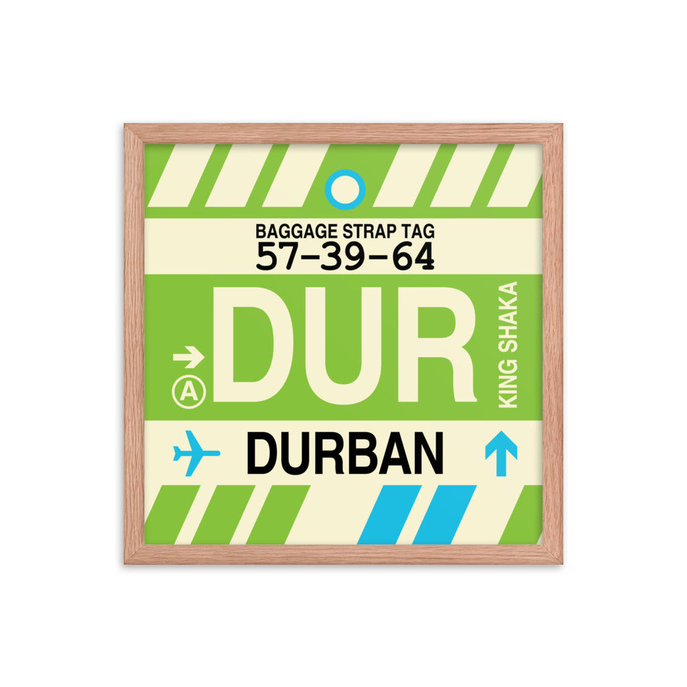 Travel-Themed Framed Print • DUR Durban • YHM Designs - Image 09