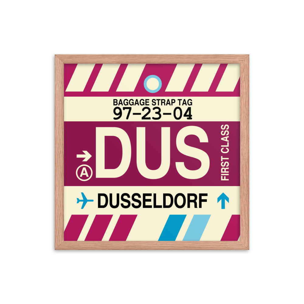 Travel-Themed Framed Print • DUS Dusseldorf Souvenir • YHM Designs - Image 09
