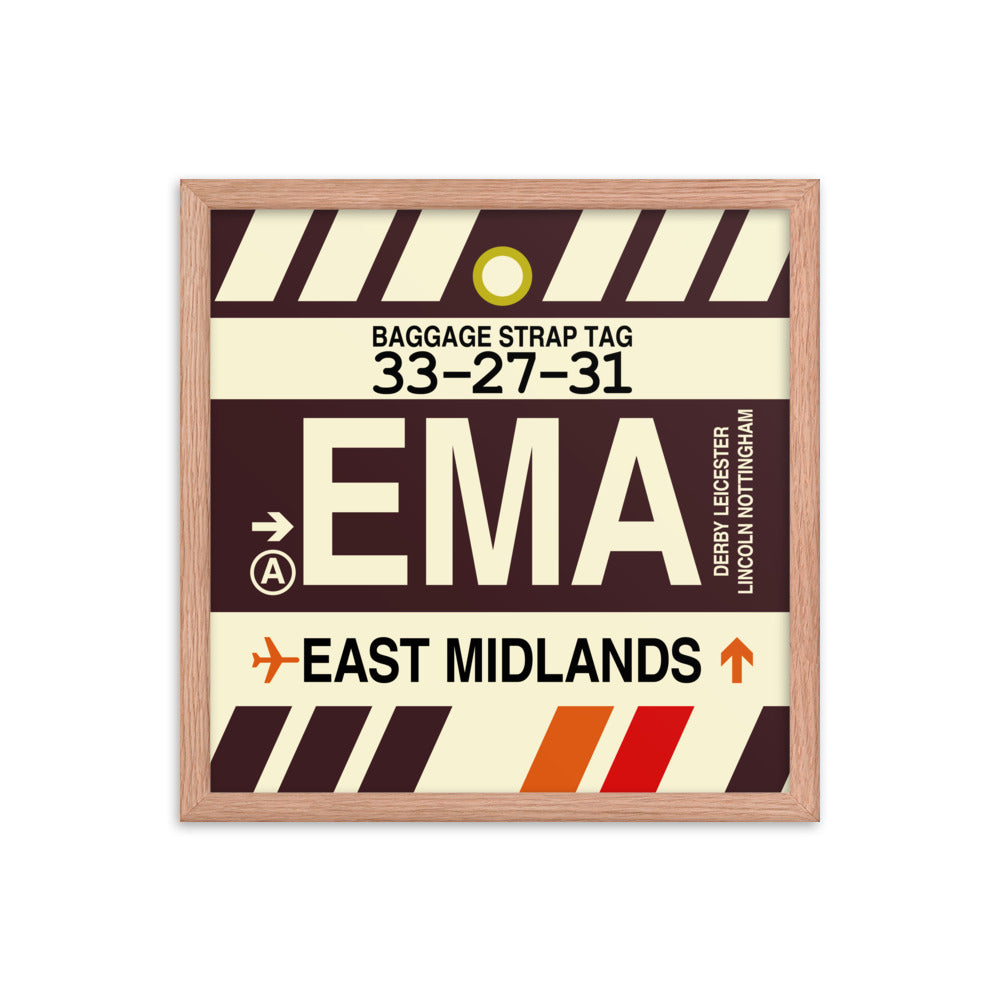 Travel-Themed Framed Print • EMA East Midlands Souvenir • YHM Designs - Image 09